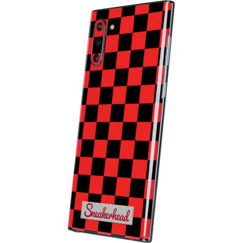 Sneakerhead Red Checkered Galaxy Note 10 Skin