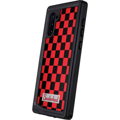 Sneakerhead Red Checkered Galaxy Note 10 Waterproof Case