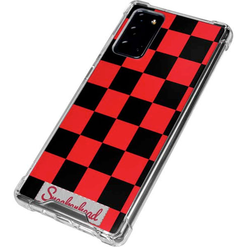 Sneakerhead Red Checkered Galaxy Note20 5G Clear Case