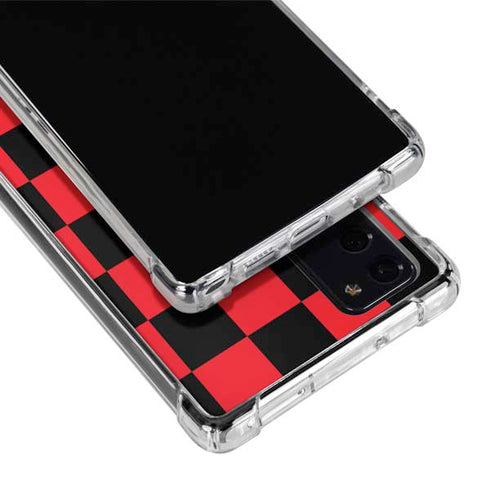 Sneakerhead Red Checkered Galaxy Note20 5G Clear Case