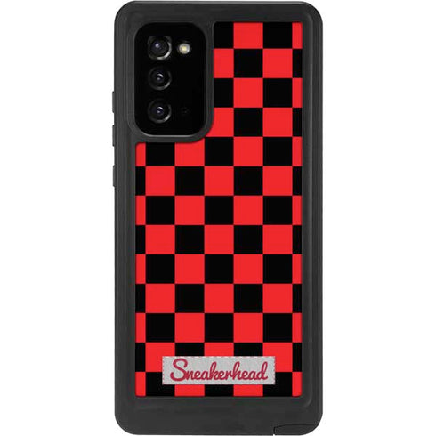 Sneakerhead Red Checkered Galaxy Note20 5G Waterproof Case