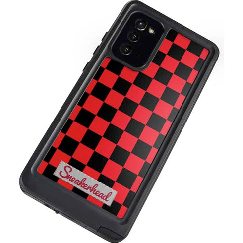 Sneakerhead Red Checkered Galaxy Note20 5G Waterproof Case