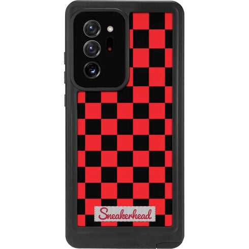 Sneakerhead Red Checkered Galaxy Note20 Ultra 5G Waterproof Case