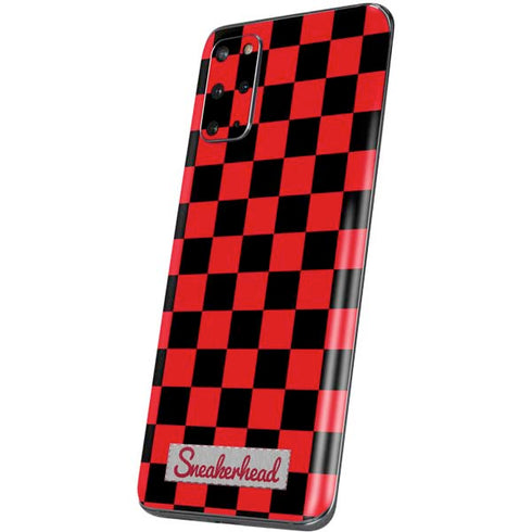 Sneakerhead Red Checkered Galaxy S20 Plus Skin