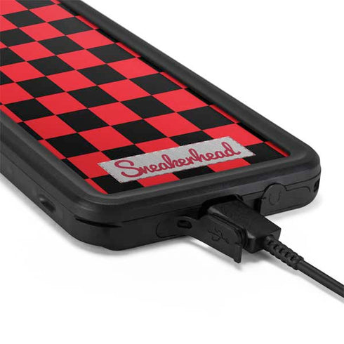 Sneakerhead Red Checkered Galaxy S20 Plus Waterproof Case