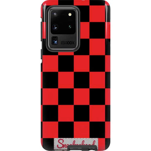 Sneakerhead Red Checkered Galaxy S20 Ultra 5G Pro Case