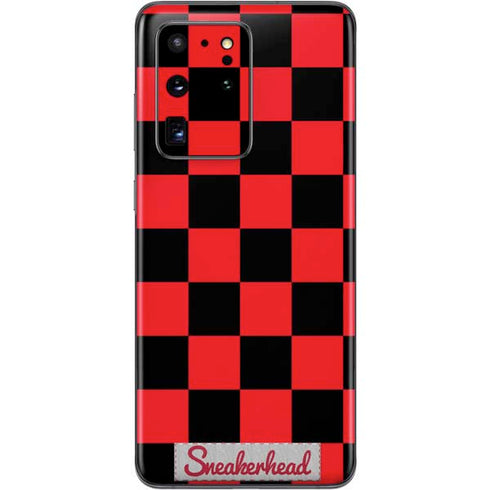 Sneakerhead Red Checkered Galaxy S20 Ultra 5G Skin