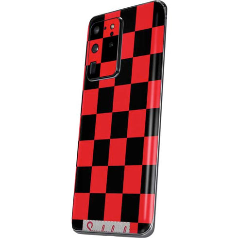 Sneakerhead Red Checkered Galaxy S20 Ultra 5G Skin