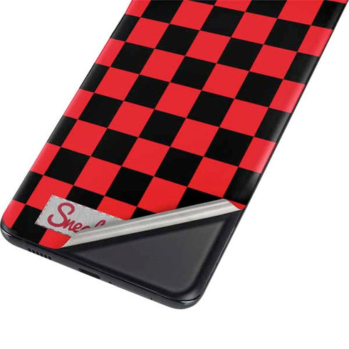 Sneakerhead Red Checkered Galaxy S21 5G Skin
