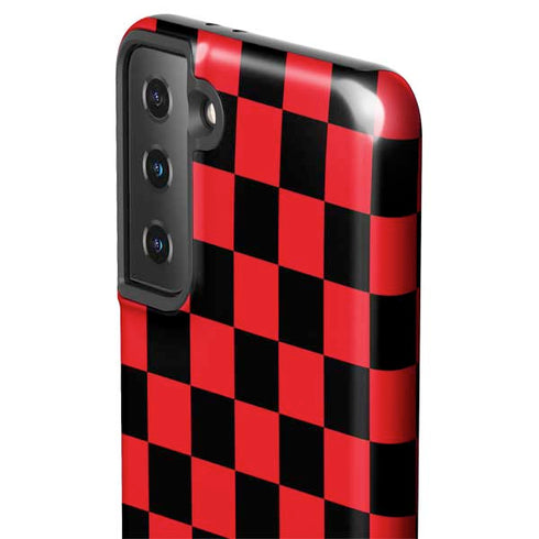 Sneakerhead Red Checkered Galaxy S21 Plus 5G Pro Case