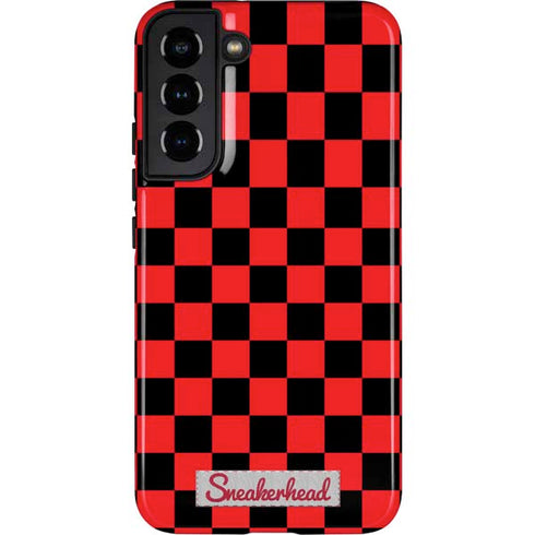 Sneakerhead Red Checkered Galaxy S22 Plus Pro Case