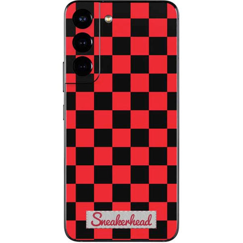 Sneakerhead Red Checkered Galaxy S22 Skin