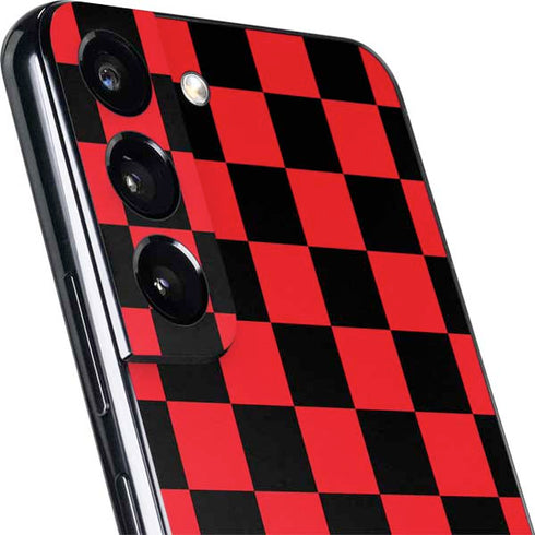 Sneakerhead Red Checkered Galaxy S22 Skin