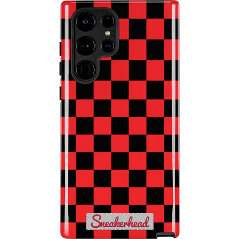 Sneakerhead Red Checkered Galaxy S22 Ultra Pro Case