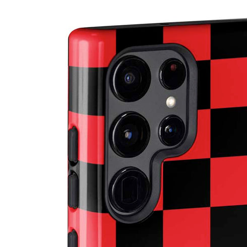 Sneakerhead Red Checkered Galaxy S22 Ultra Pro Case