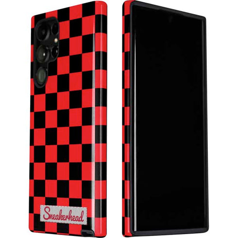 Sneakerhead Red Checkered Galaxy S22 Ultra Pro Case