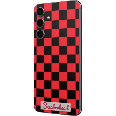 Sneakerhead Red Checkered Galaxy S23 FE Skin