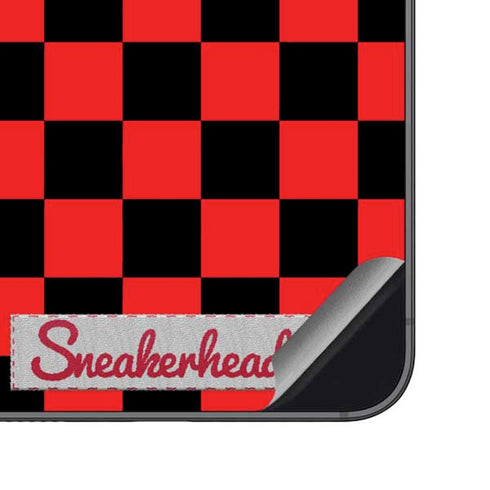 Sneakerhead Red Checkered Galaxy S23 FE Skin