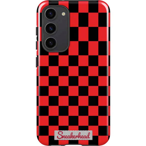 Sneakerhead Red Checkered Galaxy S23 Plus Pro Case