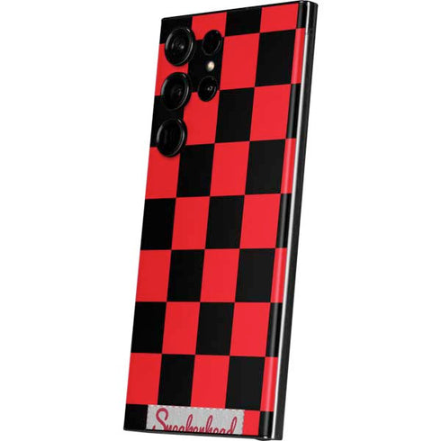 Sneakerhead Red Checkered Galaxy S23 Ultra Skin