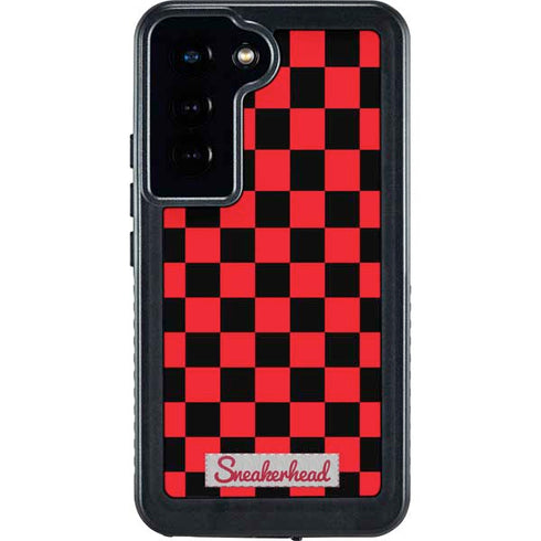 Sneakerhead Red Checkered Galaxy S23 Waterproof Case