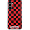 Sneakerhead Red Checkered Galaxy S24 Plus Clear Case