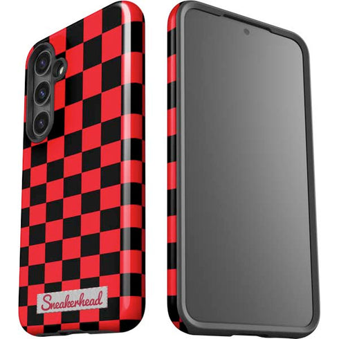Sneakerhead Red Checkered Galaxy S24 Plus Impact Case