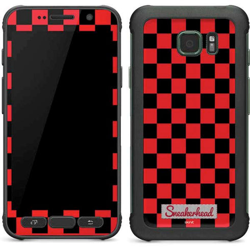 Sneakerhead Red Checkered Galaxy S7 Active Skin