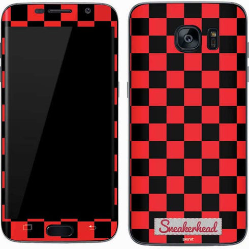 Sneakerhead Red Checkered Galaxy S7 Skin