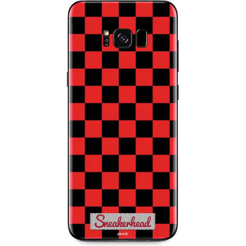 Sneakerhead Red Checkered Galaxy S8 Plus Skin