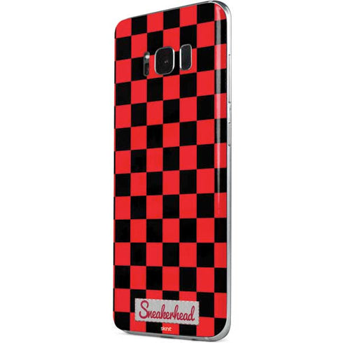 Sneakerhead Red Checkered Galaxy S8 Plus Skin