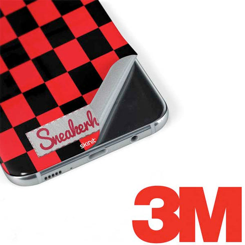 Sneakerhead Red Checkered Galaxy S8 Plus Skin