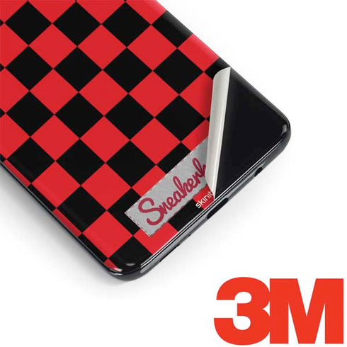 Sneakerhead Red Checkered Galaxy S9 Skin