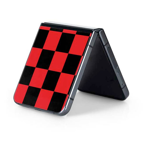 Sneakerhead Red Checkered Galaxy Z Flip5 5G Skin