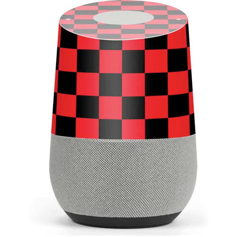 Sneakerhead Red Checkered Google Home Skin