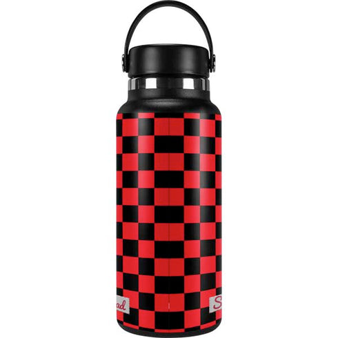 Sneakerhead Red Checkered Hydro Flask 32oz Wide Mouth Skin