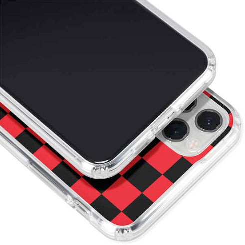 Sneakerhead Red Checkered iPhone 11 Pro Clear Case