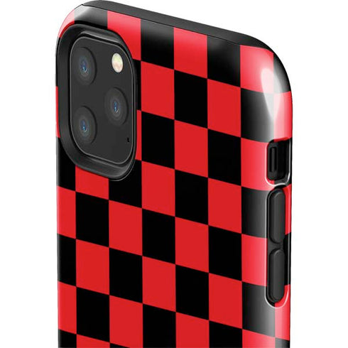 Sneakerhead Red Checkered iPhone 11 Pro Max Impact Case