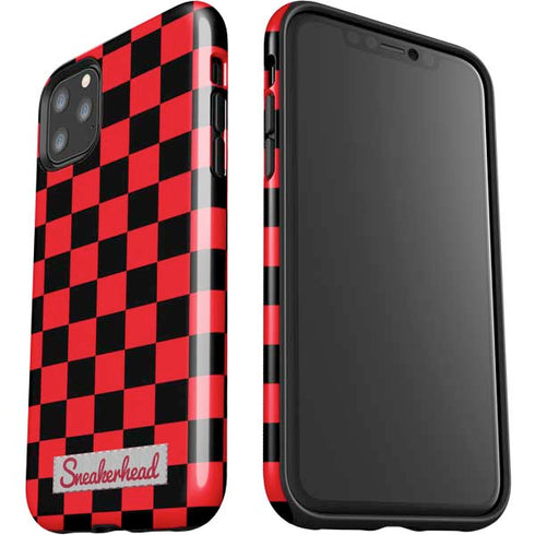 Sneakerhead Red Checkered iPhone 11 Pro Max Impact Case