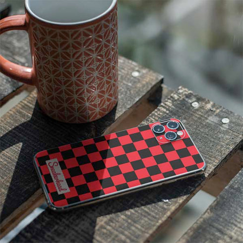Sneakerhead Red Checkered iPhone 11 Pro Max Skin