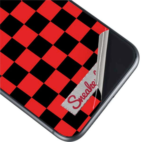 Sneakerhead Red Checkered iPhone 11 Skin
