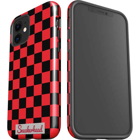 Sneakerhead Red Checkered iPhone 12 Impact Case