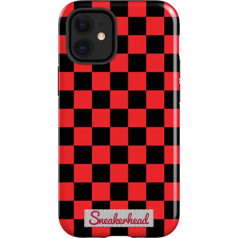 Sneakerhead Red Checkered iPhone 12 Mini Impact Case