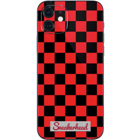 Sneakerhead Red Checkered iPhone 12 Mini Skin