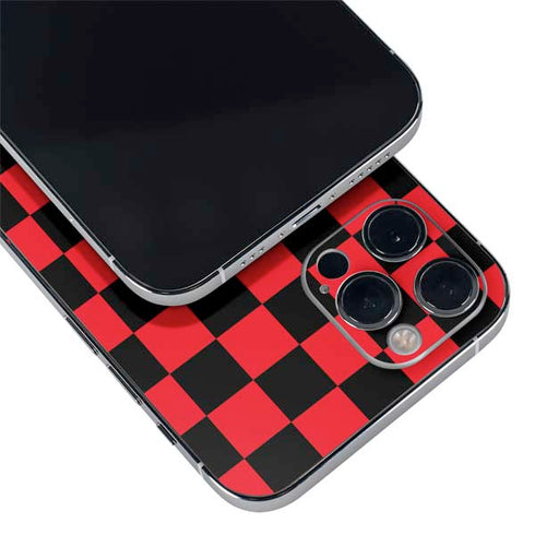 Sneakerhead Red Checkered iPhone 12 Pro Skin