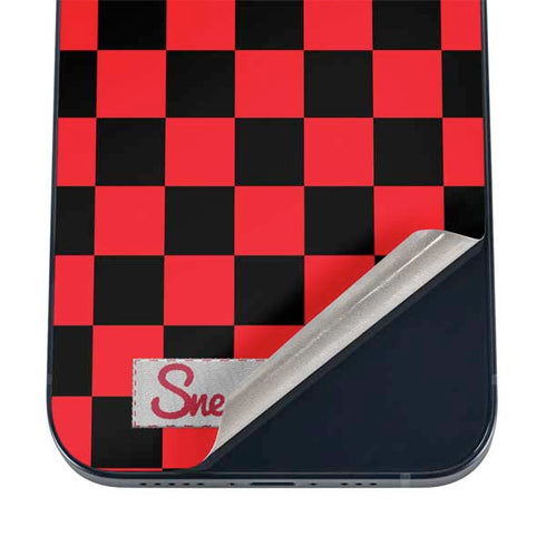 Sneakerhead Red Checkered iPhone 12 Skin