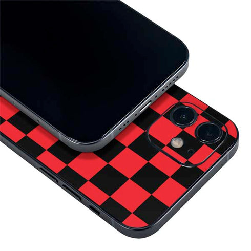 Sneakerhead Red Checkered iPhone 12 Skin