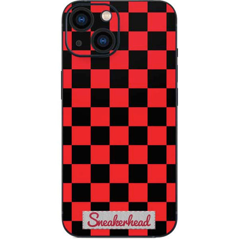 Sneakerhead Red Checkered iPhone 13 Mini Skin
