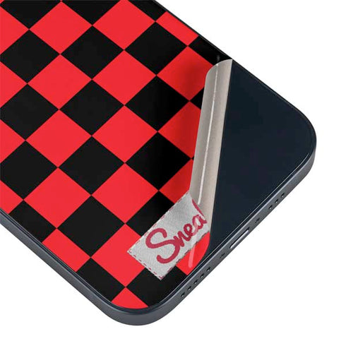 Sneakerhead Red Checkered iPhone 13 Mini Skin