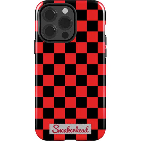 Sneakerhead Red Checkered iPhone 13 Pro Impact Case